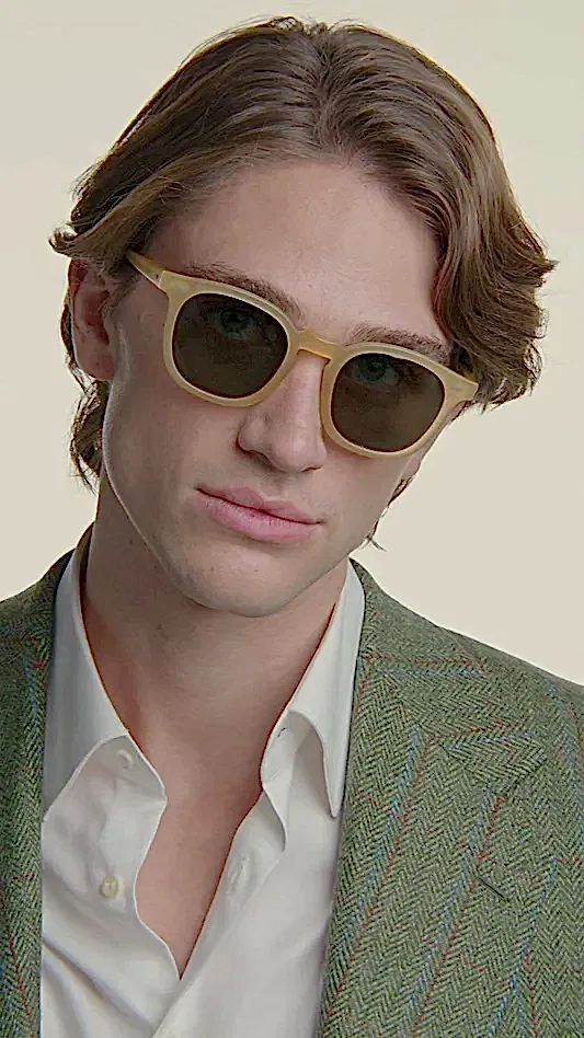 TBD Eyewear Twill Matte Champagne / Bottle Green